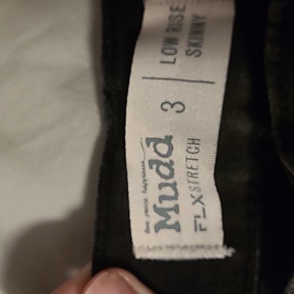 Black size three low rise Mudd jeans - Picture 5 of 7